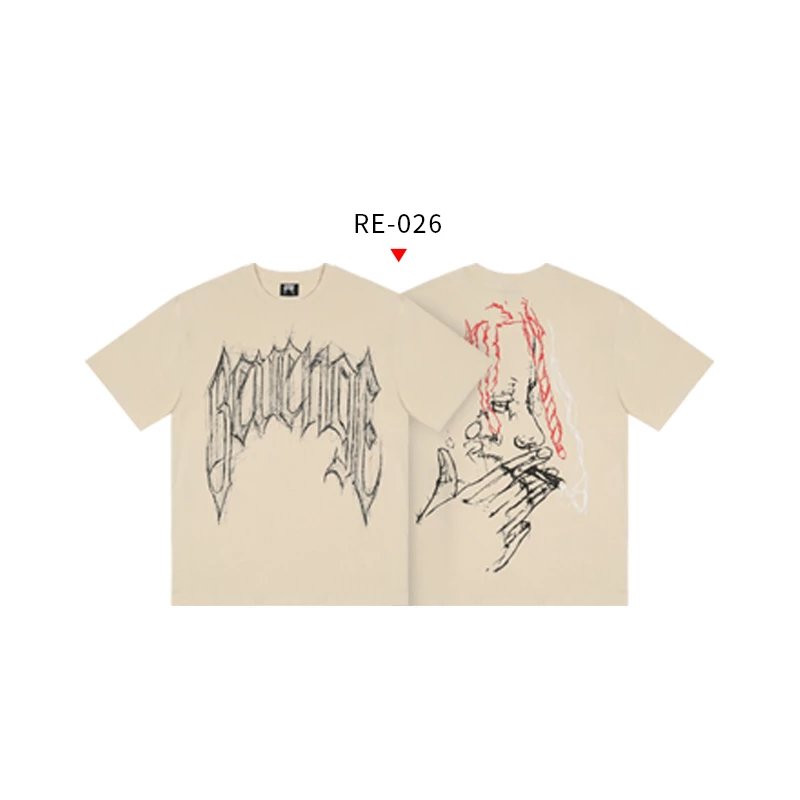 Revenge Sketch Print T-Shirt