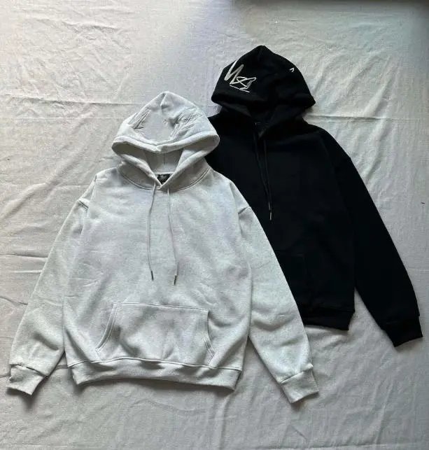 Black Hat Embroidered Pullover Swedshirt