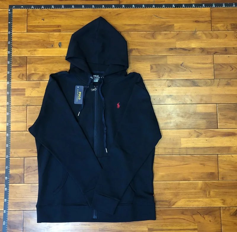 Polo Ralph Lauren Grey Full-Zip Hoodie & Jogger Tracksuit Set