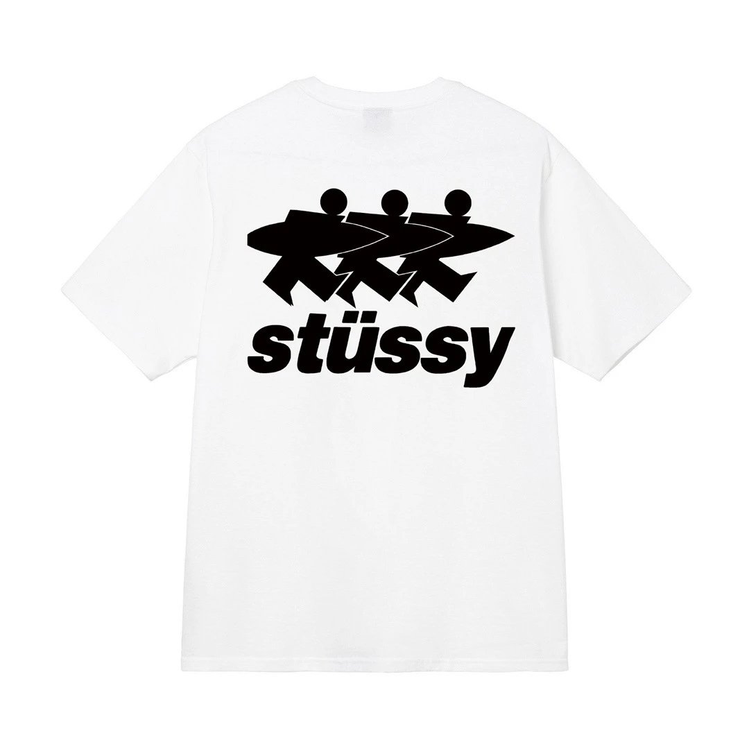 Black Stussy "Skate Tough" Graphic T-Shirt
