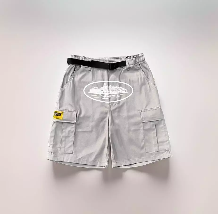Corteiz Classic Cargo Triple Black Logo Short