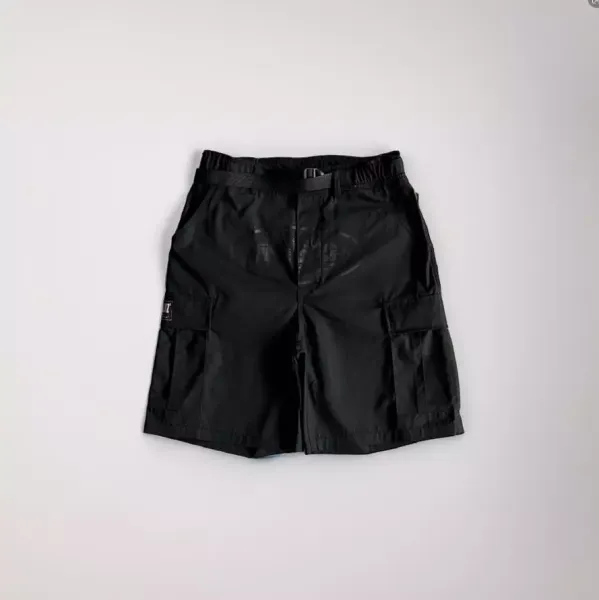 Design Cargo Shorts Black with Yellow Graphic Print - 2