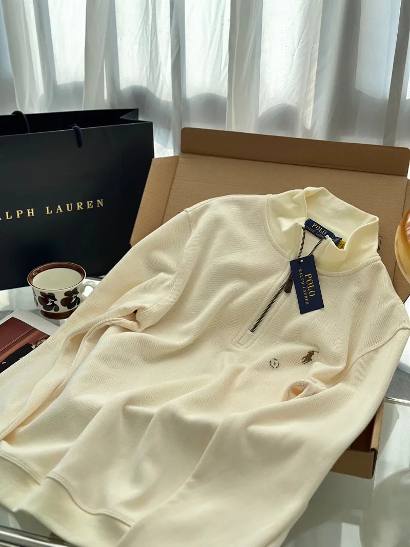 Polo Ralph Lauren Red Quarter-Zip Fleece Pullover