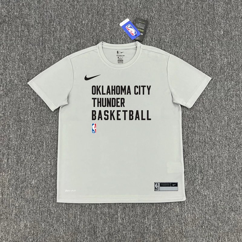 Nike NBA Oklahoma City Thunder Dri-FIT T-shirt Basketball Grey