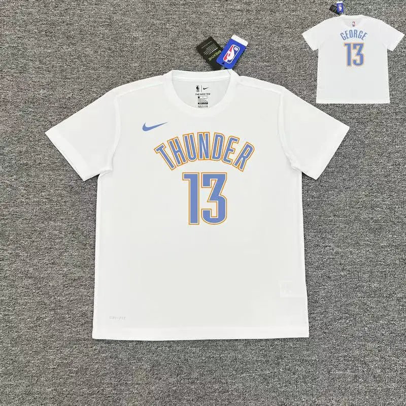 Thunder #13 Paul George (White) Quick-Dry