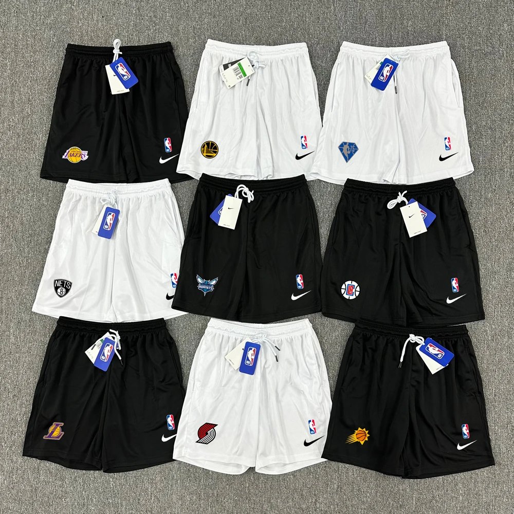 American professional basketball team logo style quick drying shorts, breathable and comfortable for daily exercise and fitness