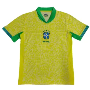 CBF Brazil National Team Away Jersey Yellow Green