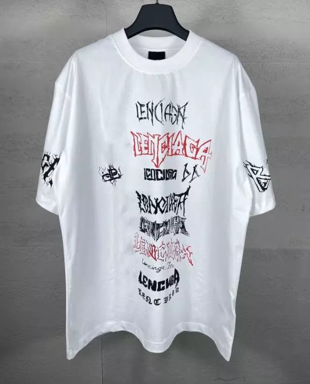 Balenciaga White Graphic T-Shirt