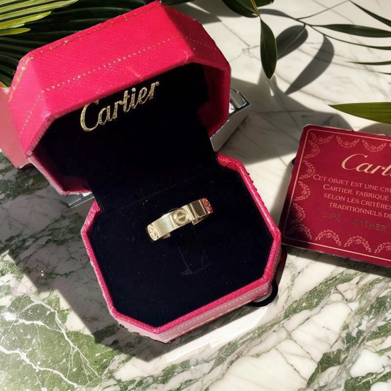 Cartier Love Ring Rose Gold with Diamond Jewelry - 6