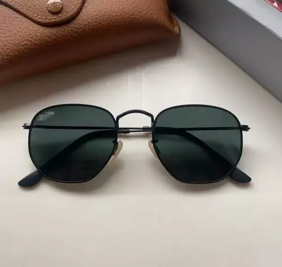 Ray-Ban Hexagonal Sunglasses Green Lens - 1