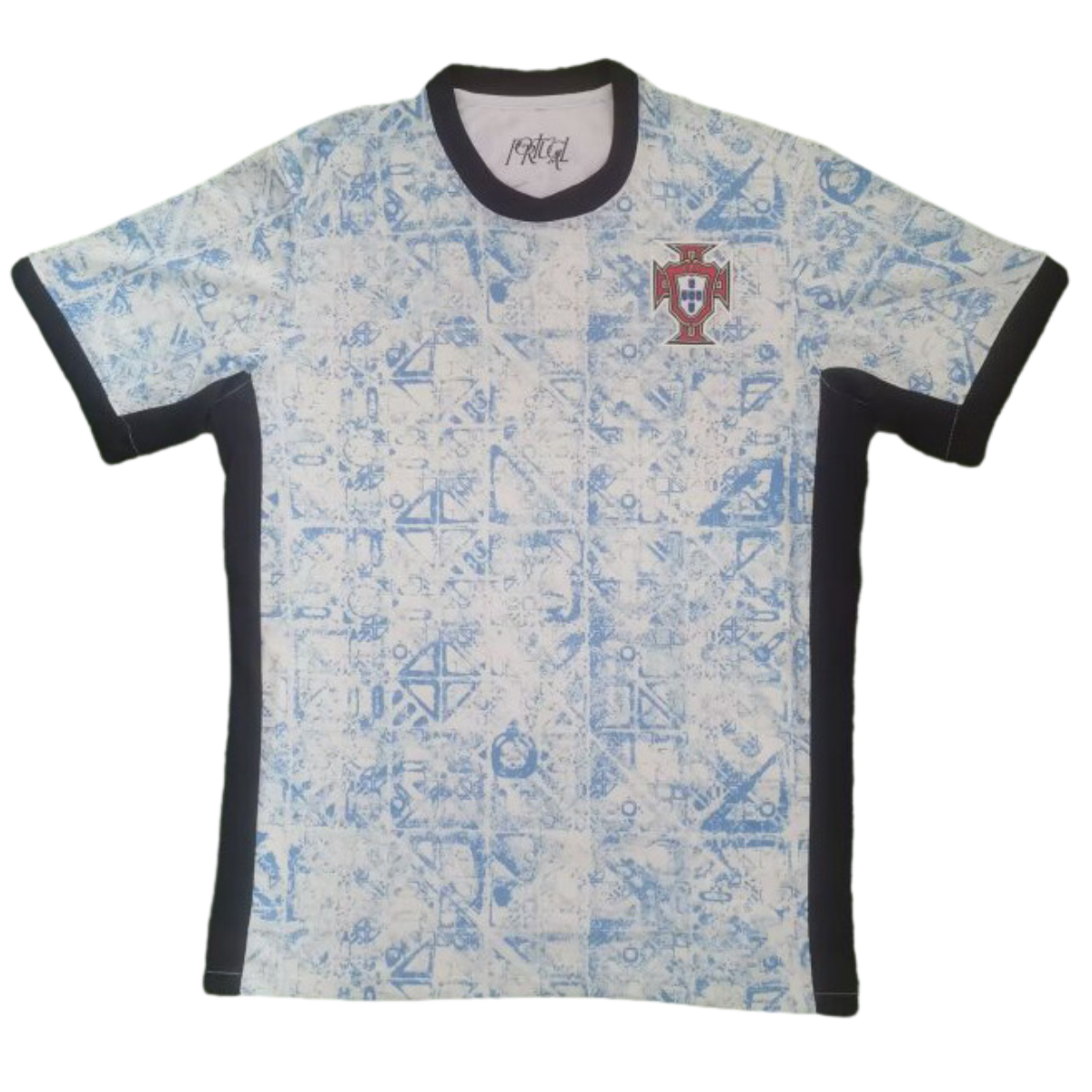 Portugal National Team Abstract Print Jersey
