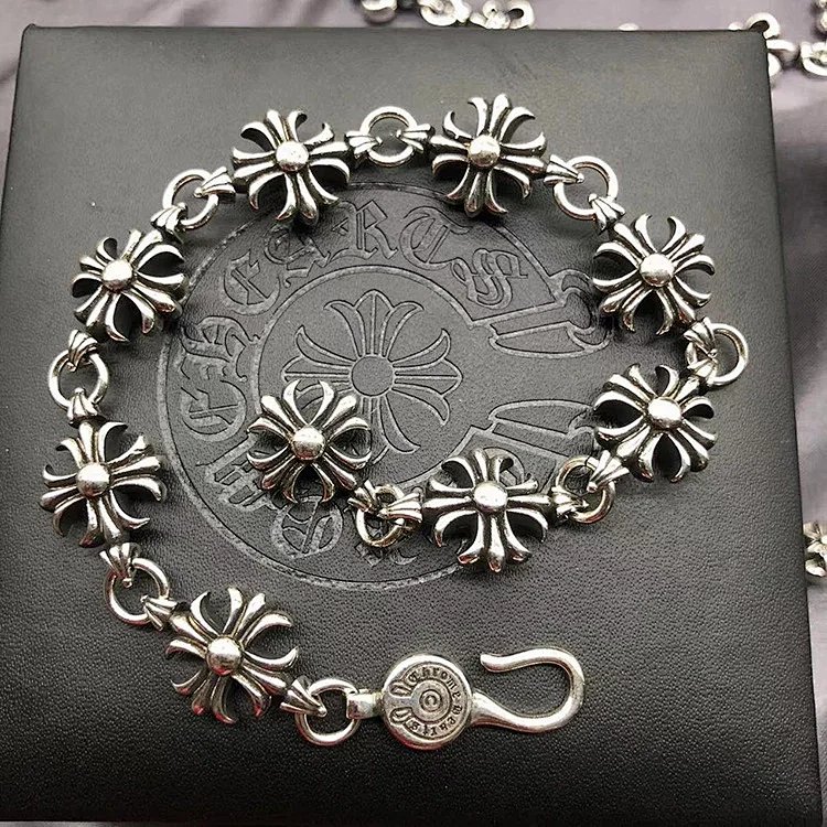 Chrome Hearts Chrysanthemum Chain Bracelet Silver Jewelry Bracelets product detail 4 in Litbuy spreadsheet finds