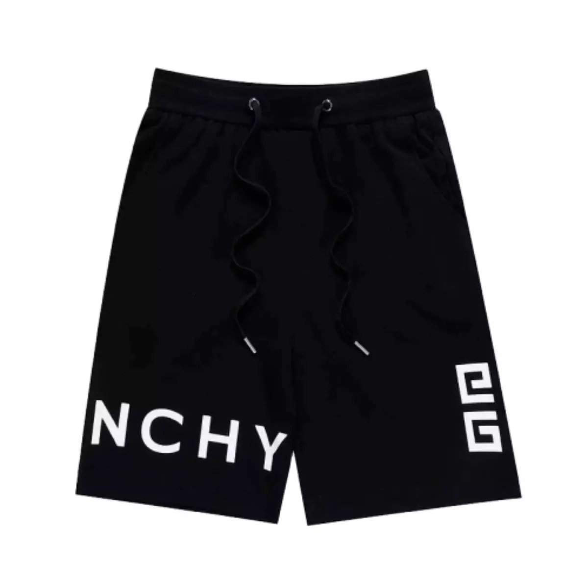 Givenchy Logo Tape Side Zip Shorts White - 5
