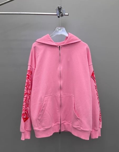 Balenciaga Off-Shore Zip-Up Hoodie — Pink colorway — USFans Spreadsheet photo