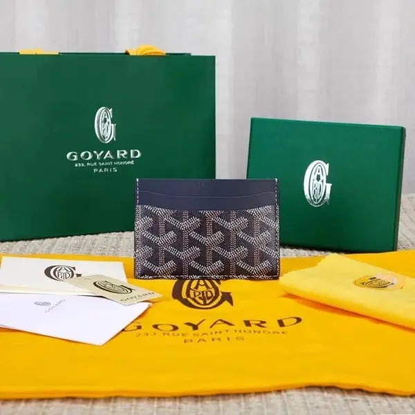 Goyard Saint Sulpice Card Holder Brown and Black - 7