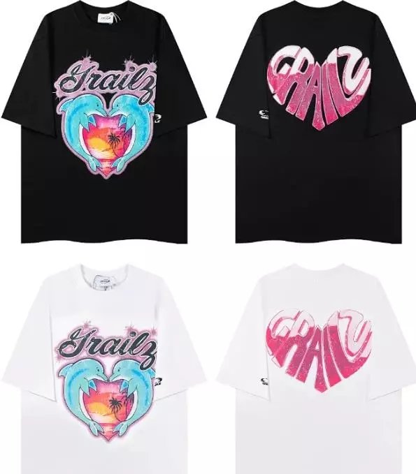 Trailz Black and White Graphic T-Shirt Set