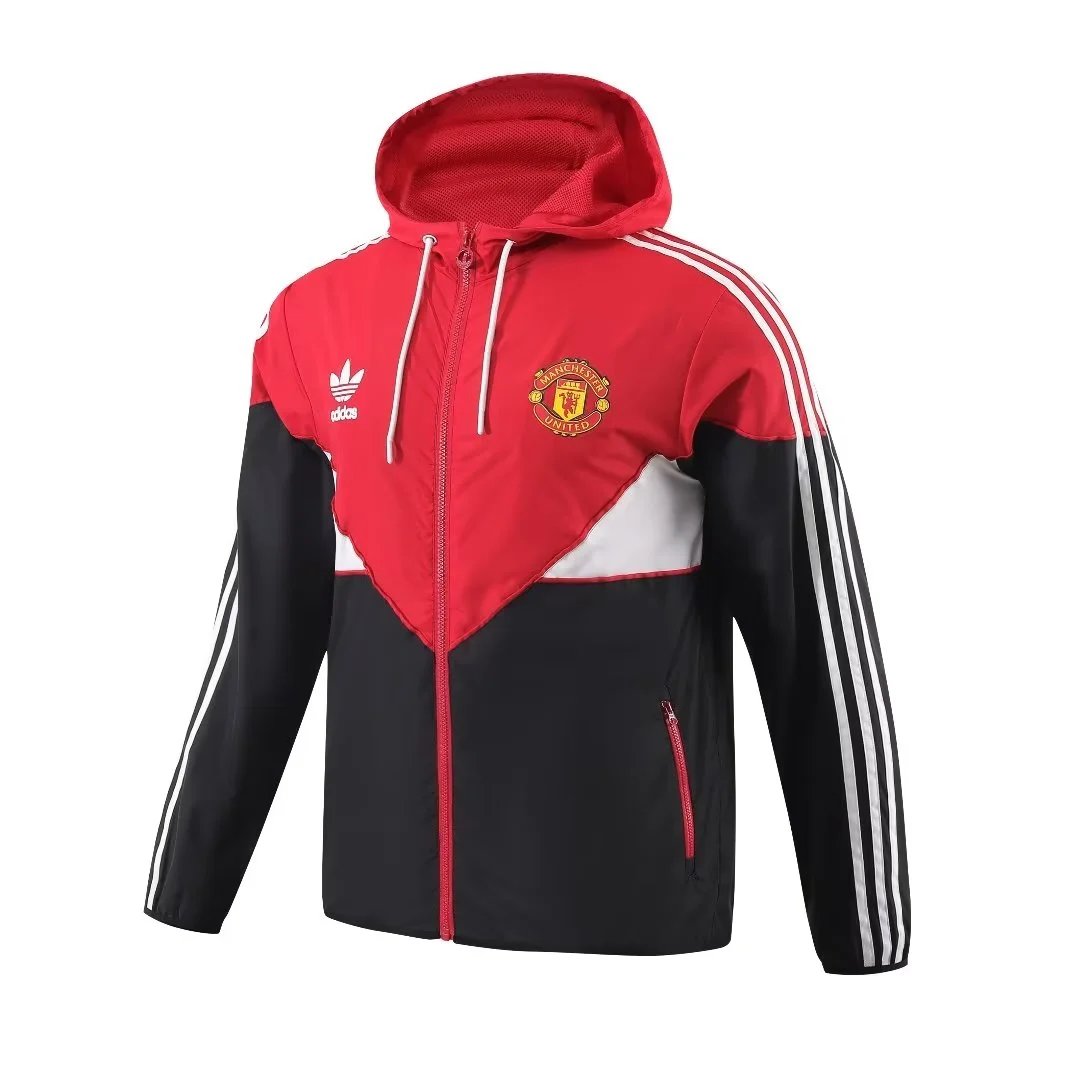 Nike Jackets Hooded Football Windbreaker — Manchester United Home Windbreaker