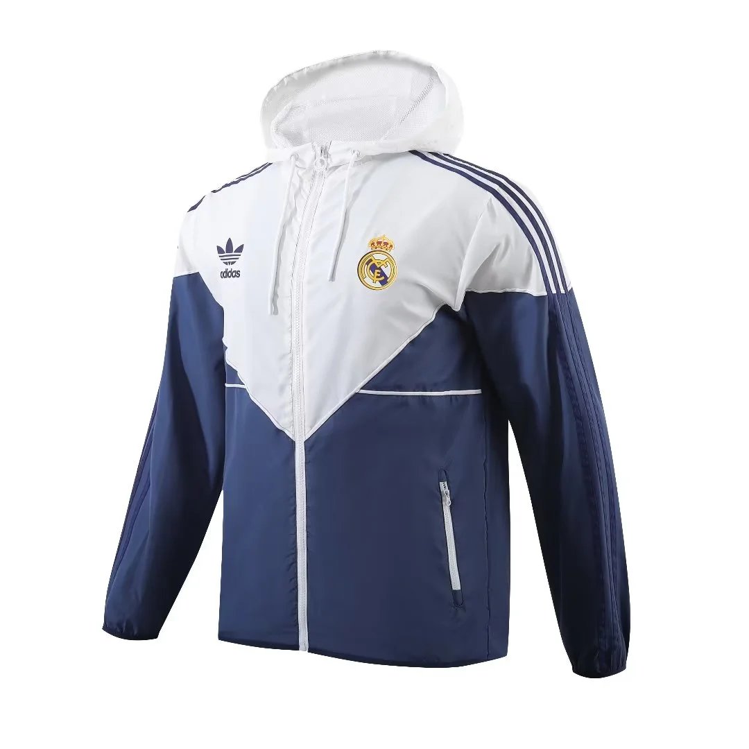 Nike Jackets Hooded Football Windbreaker — Real Madrid Home Windbreaker