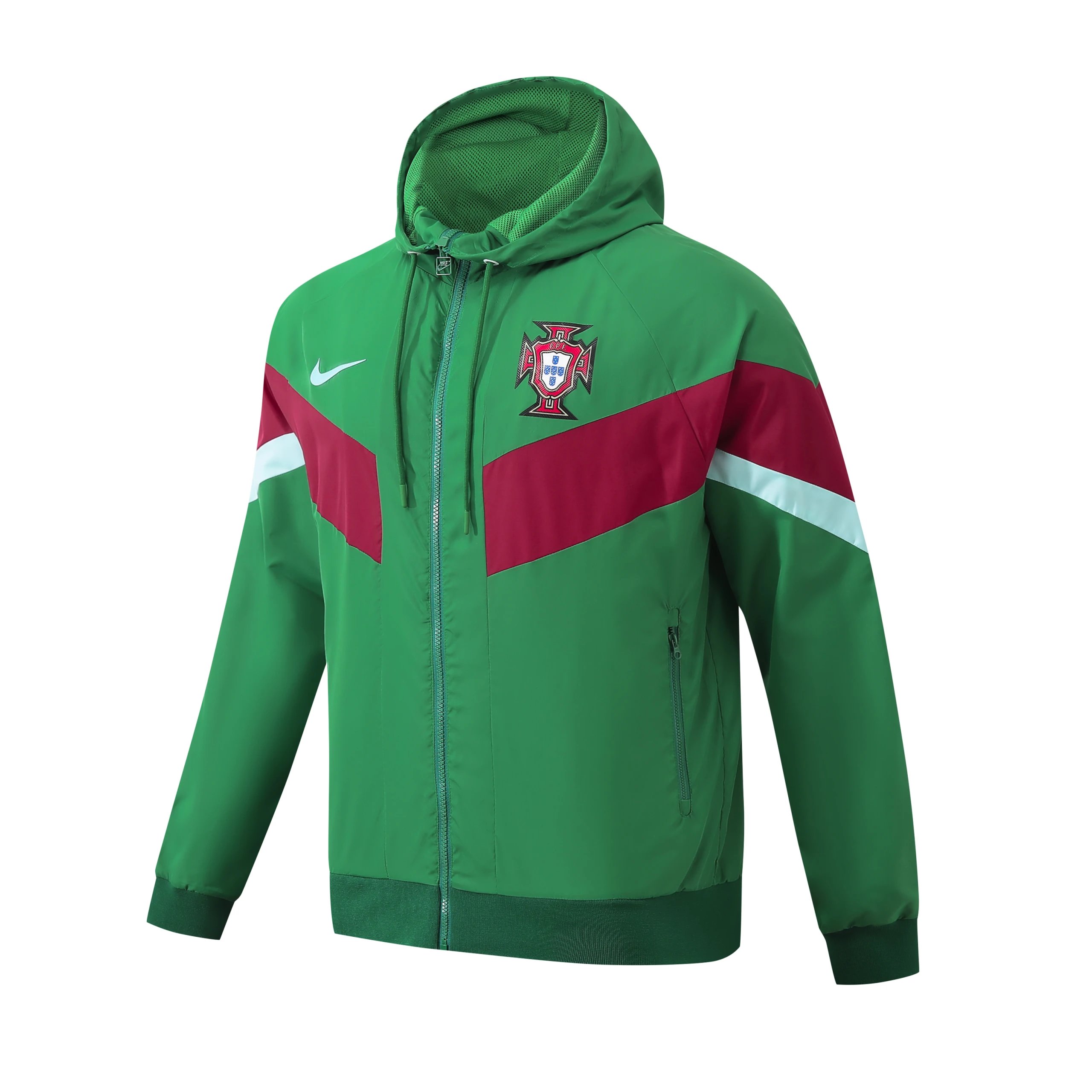 Nike Jackets Hooded Football Windbreaker — Portugal Green Windbreaker