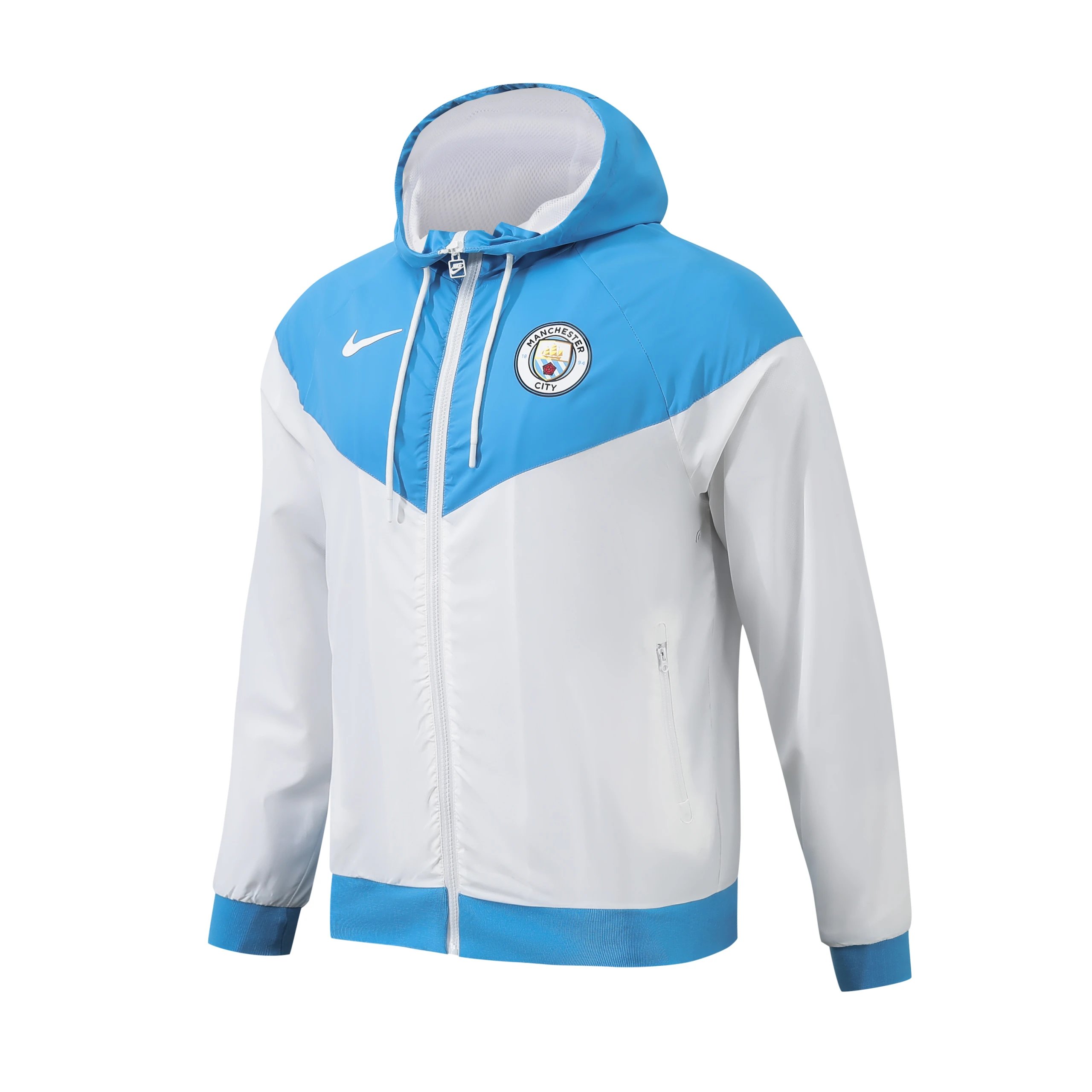 Nike Jackets Hooded Football Windbreaker — Manchester City Retro Windbreaker