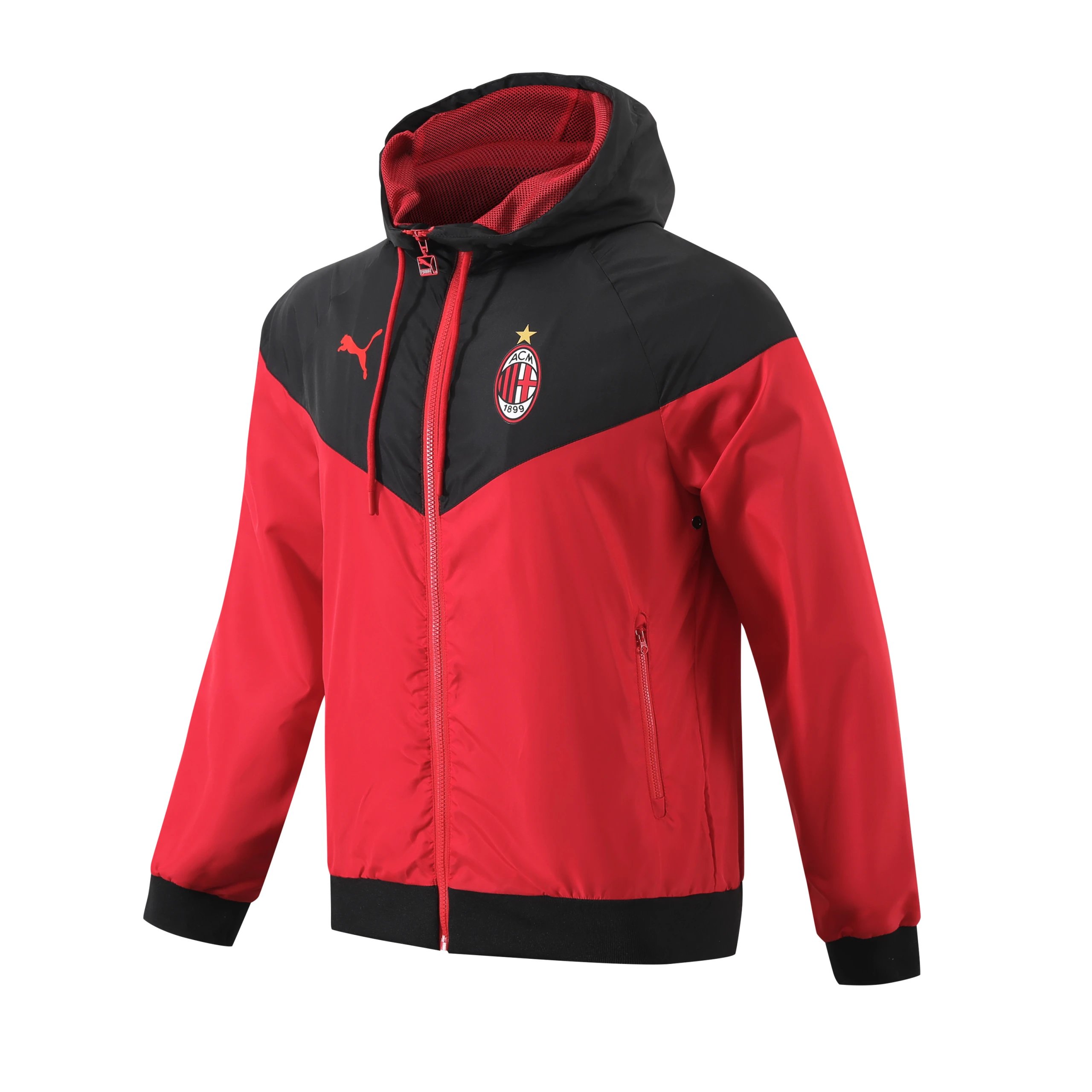 Nike Jackets Hooded Football Windbreaker — AC Red Windbreaker