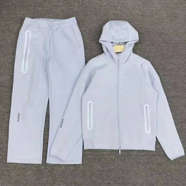 Nocta Tech Fleece Set Light Gray Tracksuit - 1