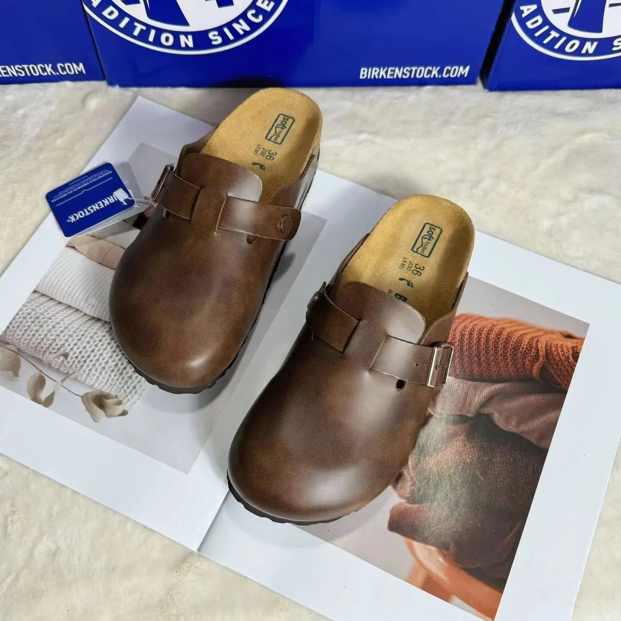 Birkenstock Arizona Suede Brown Sandals - 20