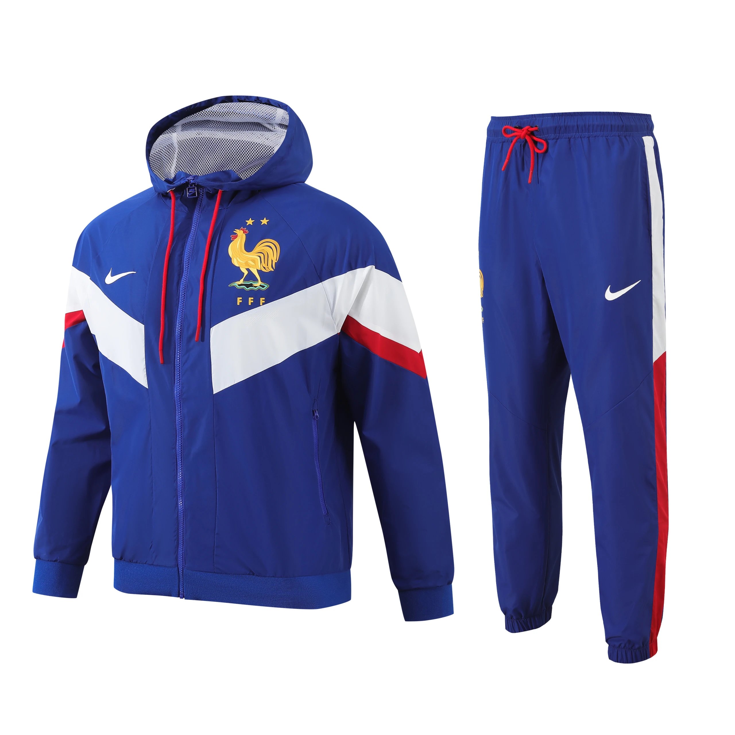 Nike Jackets Hooded Football Windbreaker — France 24-25 Windbreaker Set