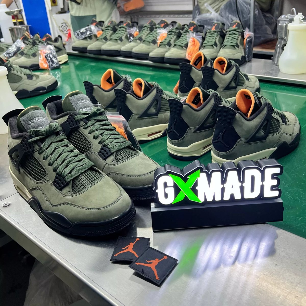 Off-White x Air Jordan 4 'Sail' Sneakers Basketball Shoes product detail 5 in Litbuy spreadsheet finds