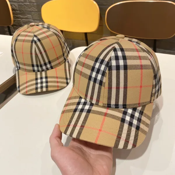Burberry Classic Check Baseball Cap Black/Beige - 15