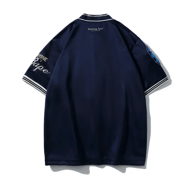 A Bathing Ape Shirts Short-Sleeve Button-Front Baseball Jersey Shirt product detail image 17
