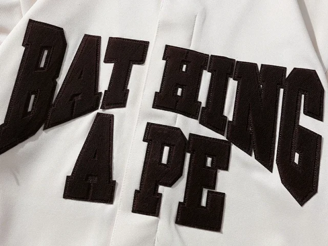 A Bathing Ape Shirts Short-Sleeve Button-Front Baseball Jersey Shirt product detail image 27