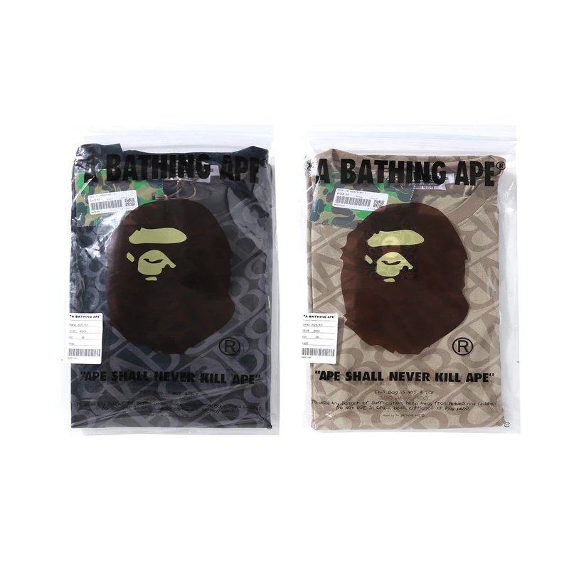 A Bathing Ape ABC Logo All-Over Print Black T-Shirt - 12