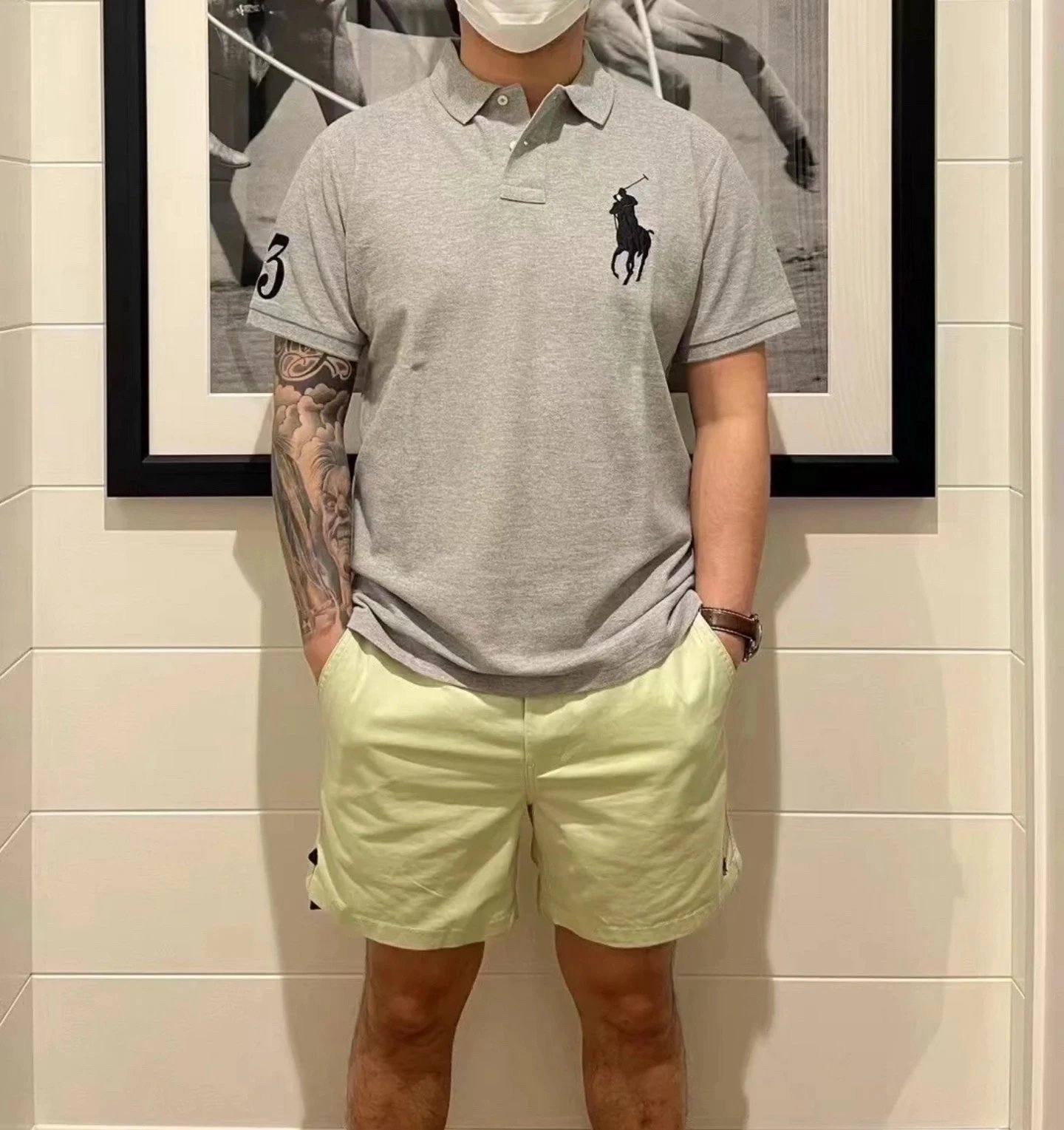 RL Basic big pony embroidered polo shirt RL 基础大马刺绣 Polo衫R32 H 6
