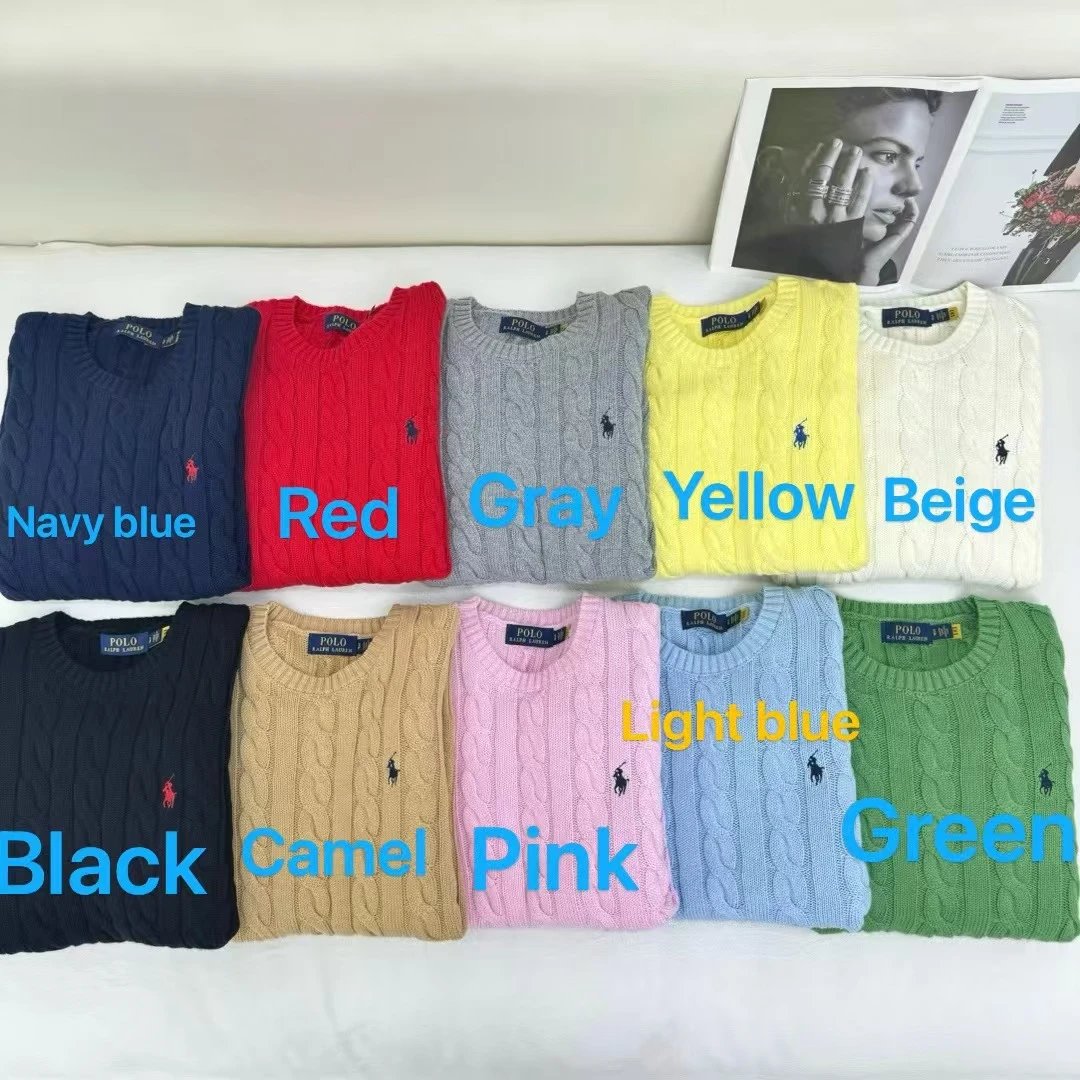 2223 47 RL100% pure cotton autumn and winter round neck long sleeved sweater for autumn and winter