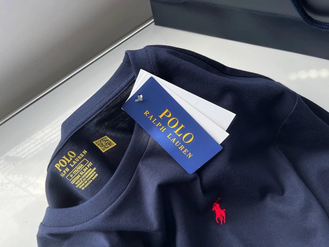 Ralph Lauren Polo Custom Slim Fit Black T-Shirt - 13