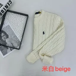 thumbnail for RL 100% pure cotton autumn and winter round neck long sleeved sweater十色100%纯棉秋冬款圆领长袖毛衣（BJ）