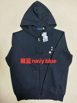 thumbnail for Double-Knit Full-Zip Hoodie  五色卫衣开衫 A