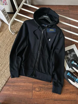 thumbnail for RL Men's 24 Year Autumn Full Zipper Cotton Hoodie 四色拉链连帽卫衣D