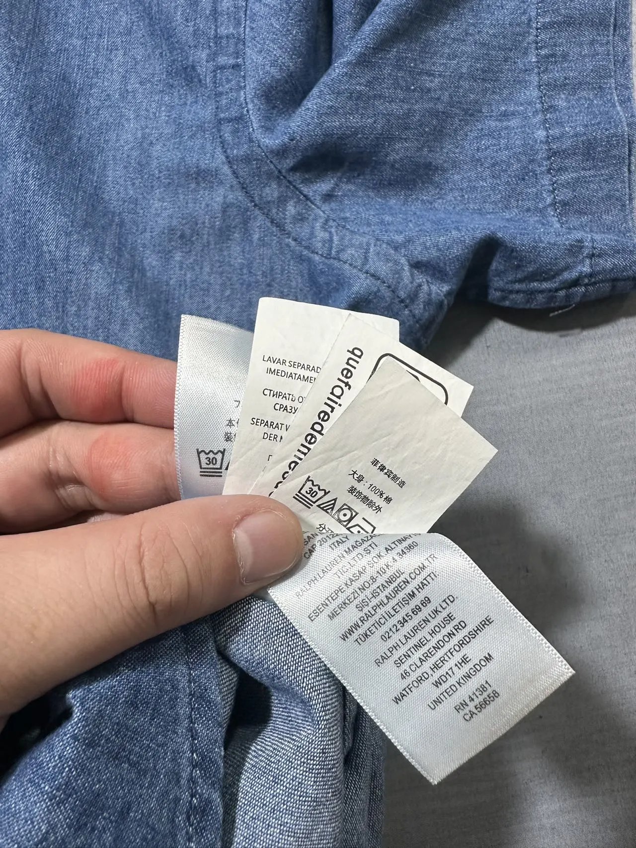 Denim Short-Sleeved Shirt photo 8