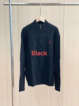 thumbnail for RL  half-zip sweater unisex 半拉链毛衣A/B