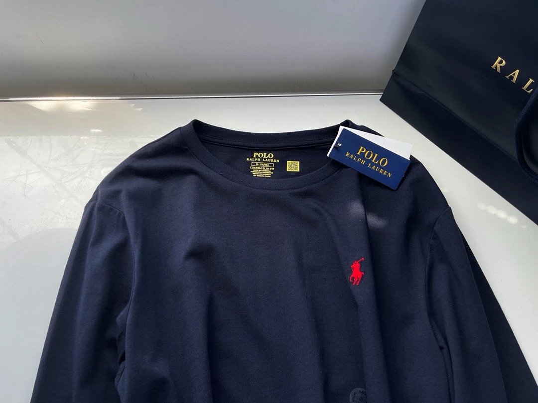 Ralph Lauren Polo Custom Slim Fit Black T-Shirt - 14
