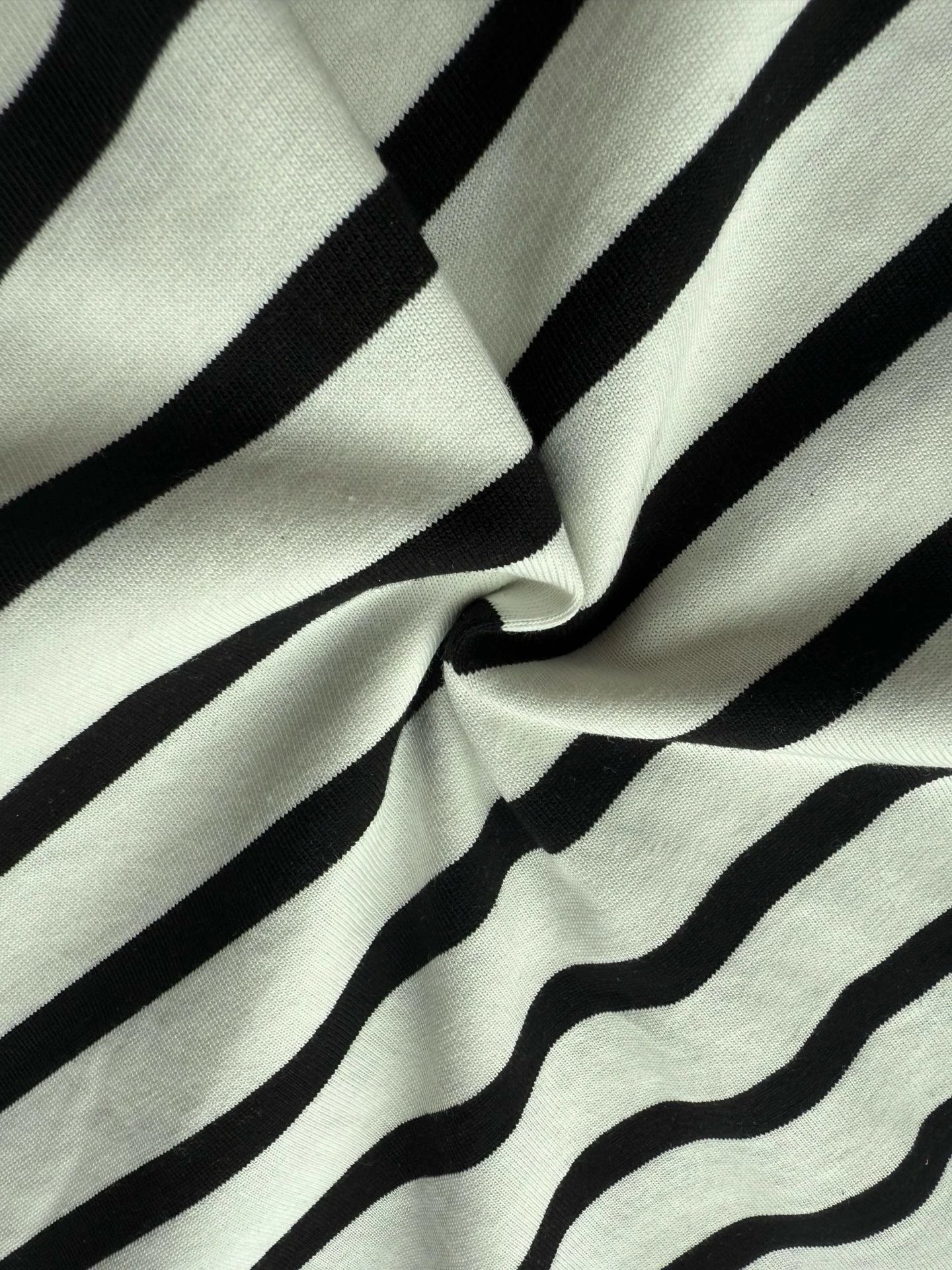 Polo Ralph Lauren Striped Cotton T-Shirt Black and White - 11
