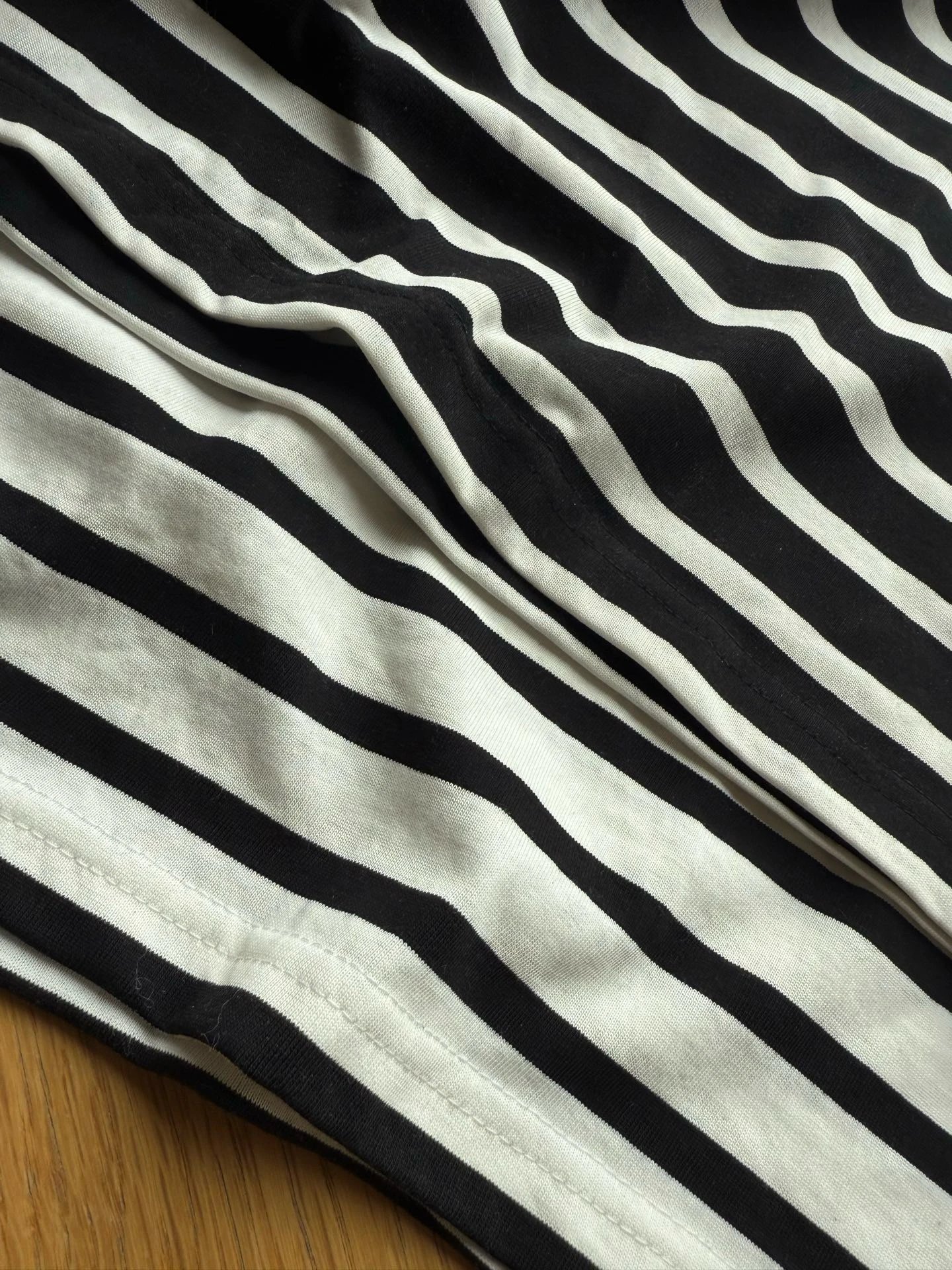 Polo Ralph Lauren Striped Cotton T-Shirt Black and White - 7
