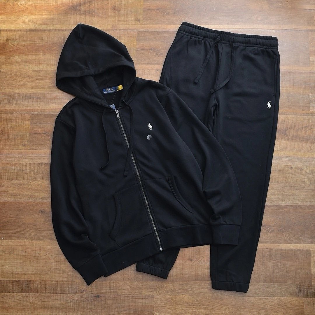 Cotton Full Zip Hoodie and Sweatpants Set photo 2