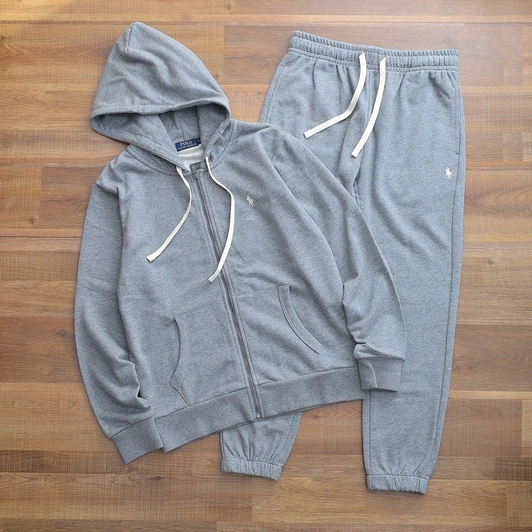 Cotton Full Zip Hoodie and Sweatpants Set photo 3