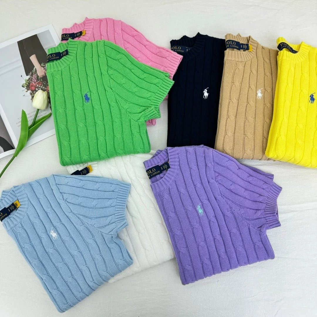 Polo Ralph Lauren Knitwear Short-Sleeve Cable-Knit Crewneck image 3