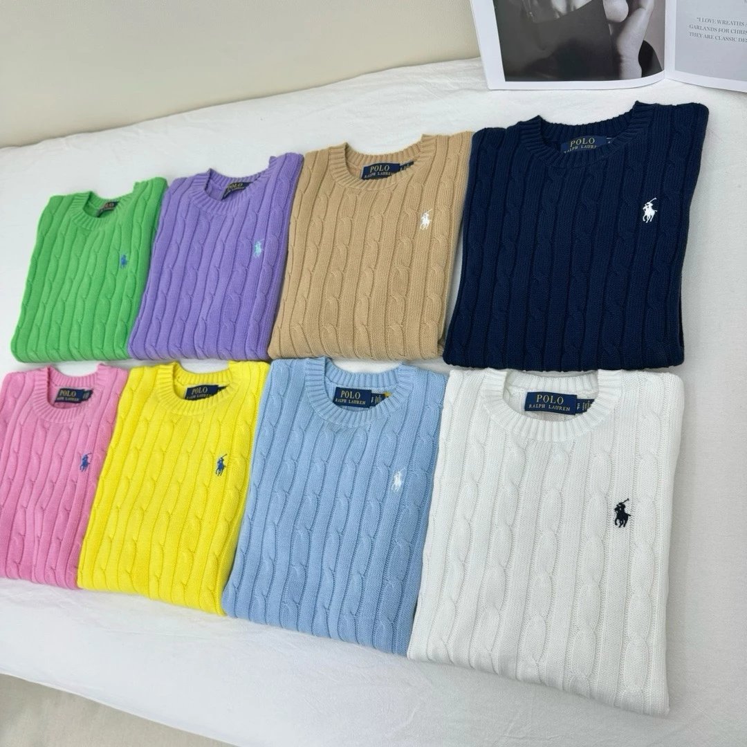 Polo Ralph Lauren Knitwear Short-Sleeve Cable-Knit Crewneck image 9