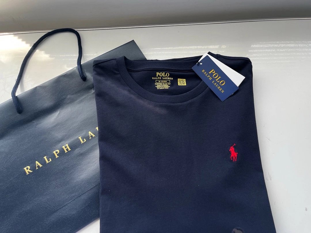 Ralph Lauren Polo Custom Slim Fit Black T-Shirt - 40