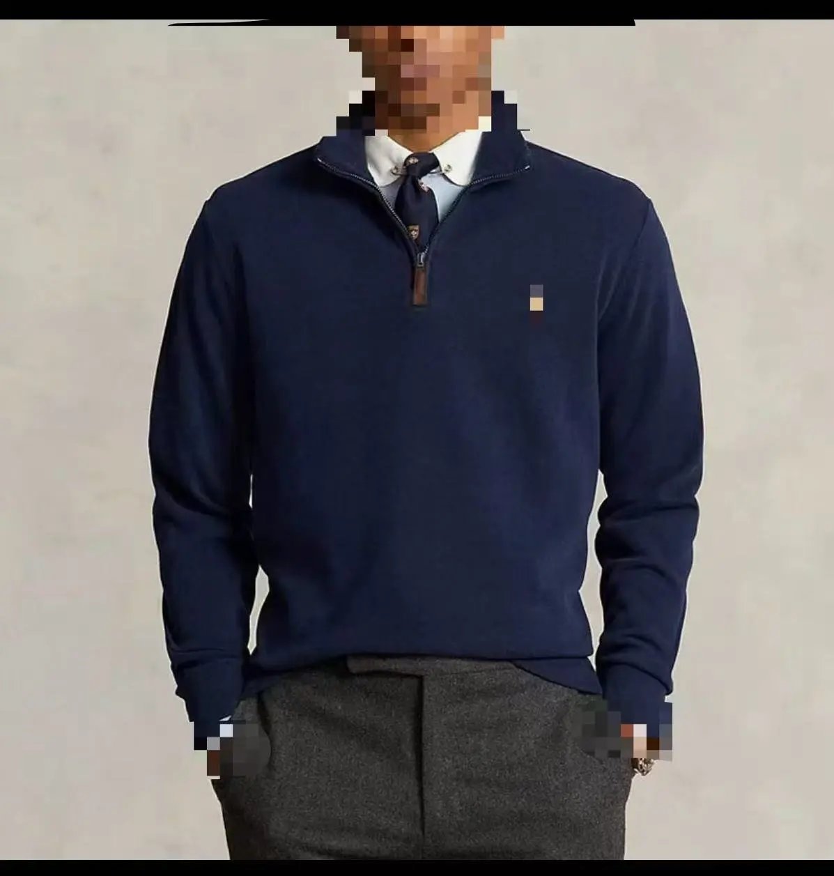 Colored Pony Quarter-Zip Pullover Sweatshirt